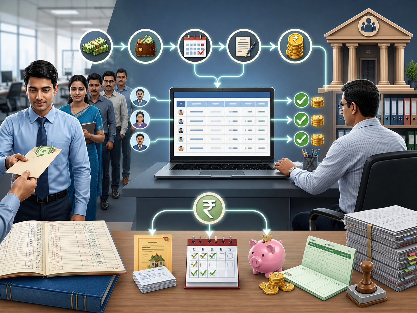 Vasulat Patrak recovery register for employee credit societies