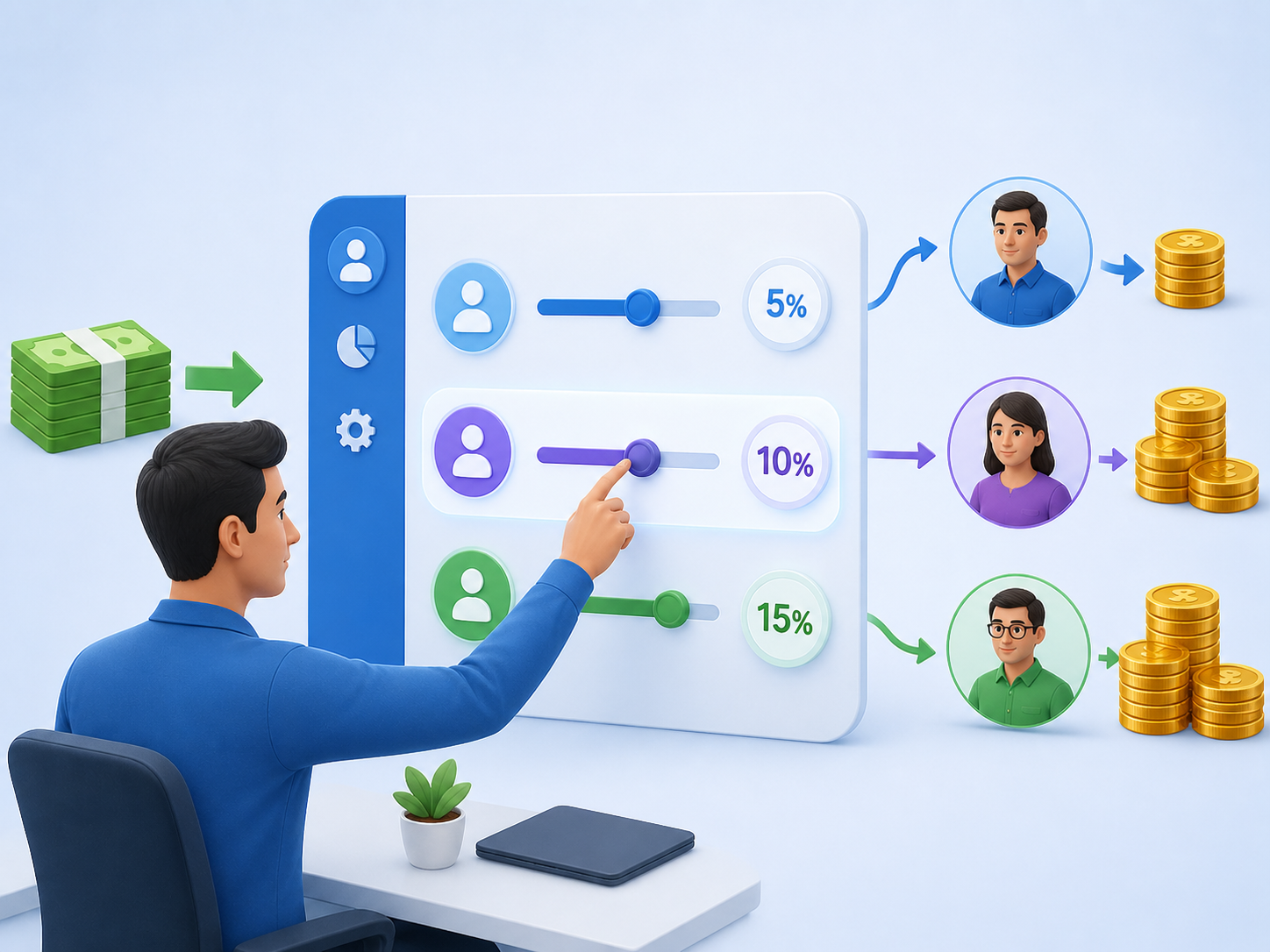 Commission Manager flexible agent commission configuration